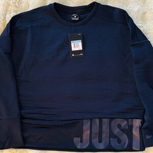 Nike Dri-FIT Women's Sweatshirt - Navy Blue